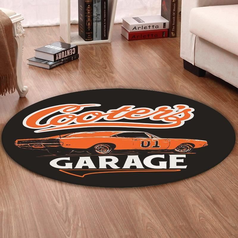 Doh Living Room Round Mat Circle Rug General Lee the Dukes