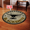 Personalized Blacksmith Living Room Round Mat Circle Rug 05430