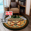 Personalized Workshop Living Room Round Mat Circle Rug 06265