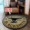 Personalized Blacksmith Living Room Round Mat Circle Rug 05430