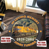 Personalized in Memory Railway Living Room Round Mat Circle Rug