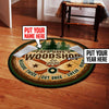 Personalized Workshop Living Room Round Mat Circle Rug 06265