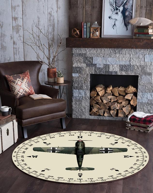 Bf109me Living Room Round Mat Circle Rug Bf 109 Messerschmitt