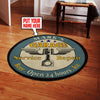 Personalized Car Garage Living Room Round Mat Circle Rug 05436