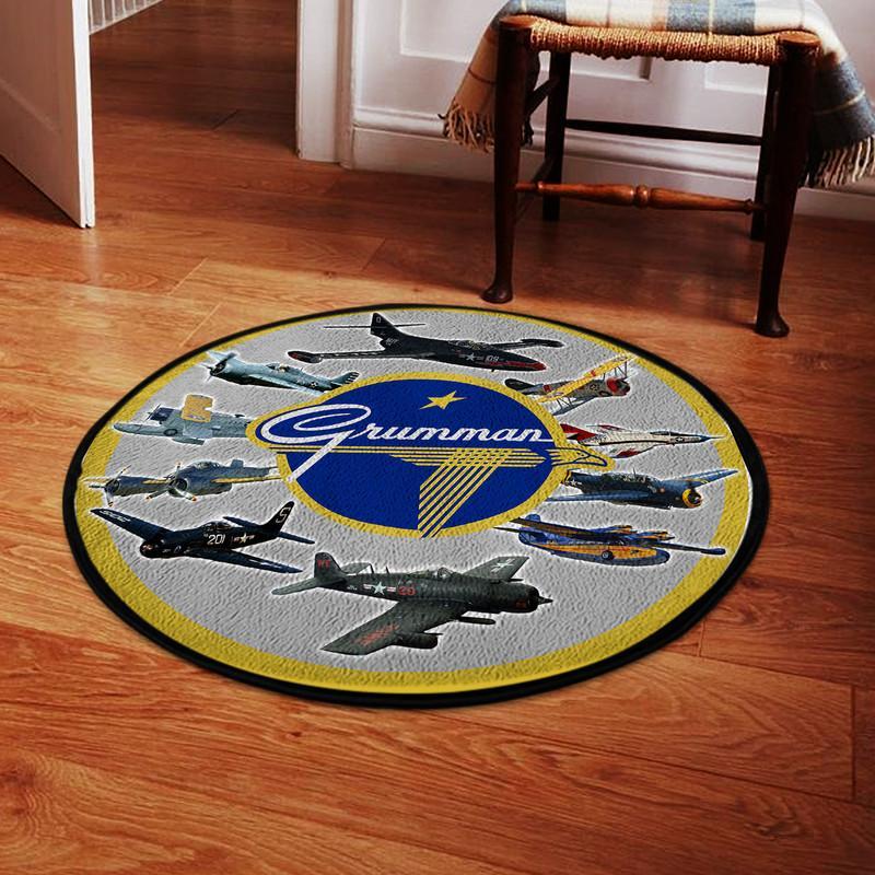 Grumman 50 Years Living Room Round Mat Circle Rug 05255