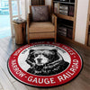 Grizzly Living Room Round Mat Circle Rug Roaring Camp and Big