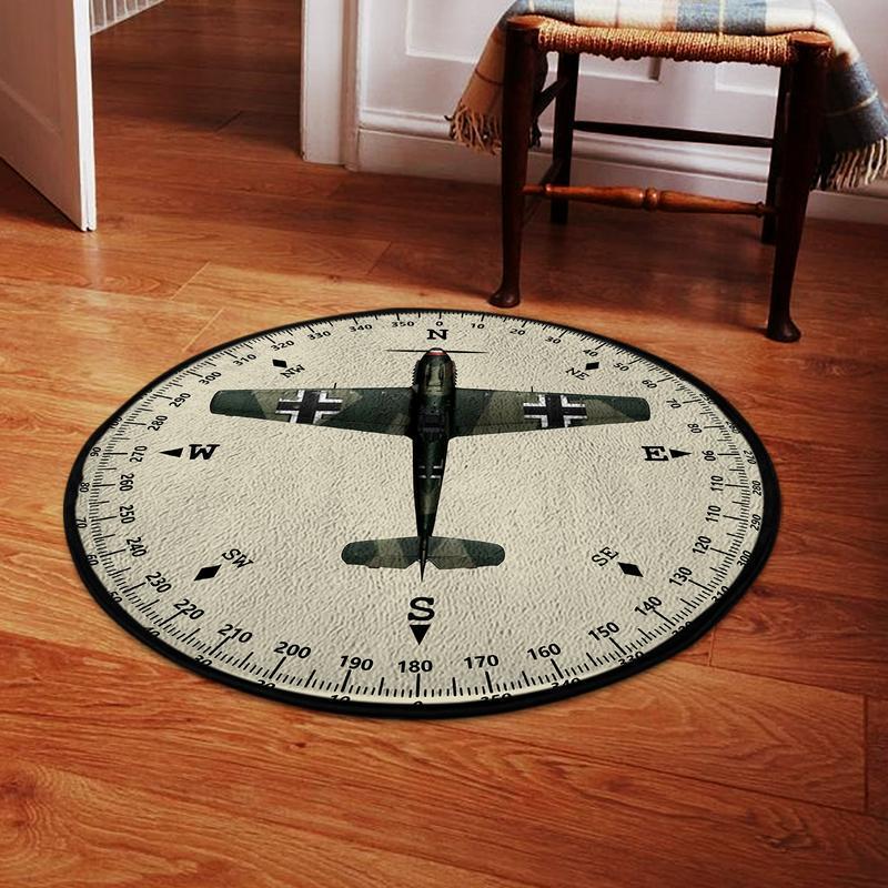 Bf109me Living Room Round Mat Circle Rug Bf 109 Messerschmitt