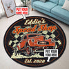 Personalized Speed Shop Living Room Round Mat Circle Rug 06742