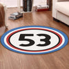 Lovebug Living Room Round Mat Circle Rug the Love Bug Herbie