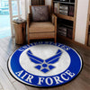 Us Airforce Living Room Round Mat Circle Rug 05148