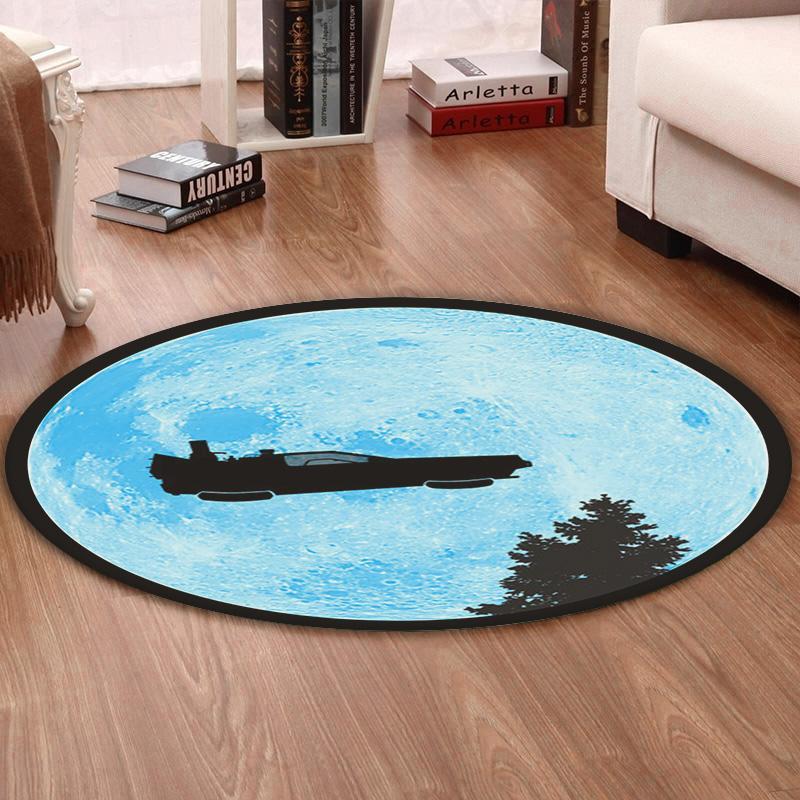 Btf Living Room Round Mat Circle Rug Back to the Future Marty