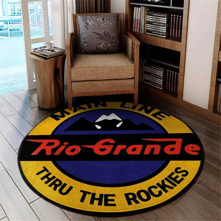 Denverrio Living Room Round Mat Circle Rug Denver and Rio Grande