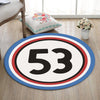 Lovebug Living Room Round Mat Circle Rug the Love Bug Herbie