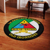 First Armored Division Living Room Round Mat Circle Rug 05227