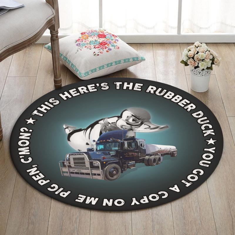 Convoy Living Room Round Mat Circle Rug Convoy Rubber Duck Mack