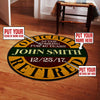 Personalized Officially Retired Living Room Round Mat Circle Rug