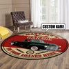 Personalized Garage Living Room Round Mat Circle Rug 07006