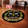 Personalized Queen Bee of the Kitchen Living Room Round Mat