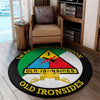 First Armored Division Living Room Round Mat Circle Rug 05227