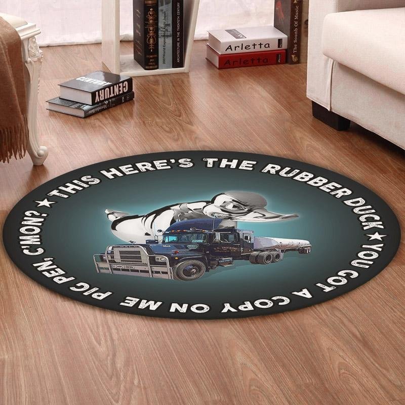 Convoy Living Room Round Mat Circle Rug Convoy Rubber Duck Mack