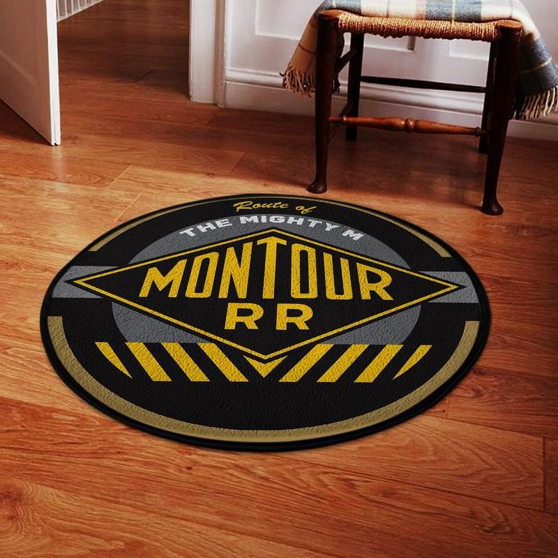 Montour Living Room Round Mat Circle Rug Montour Railroad 04787