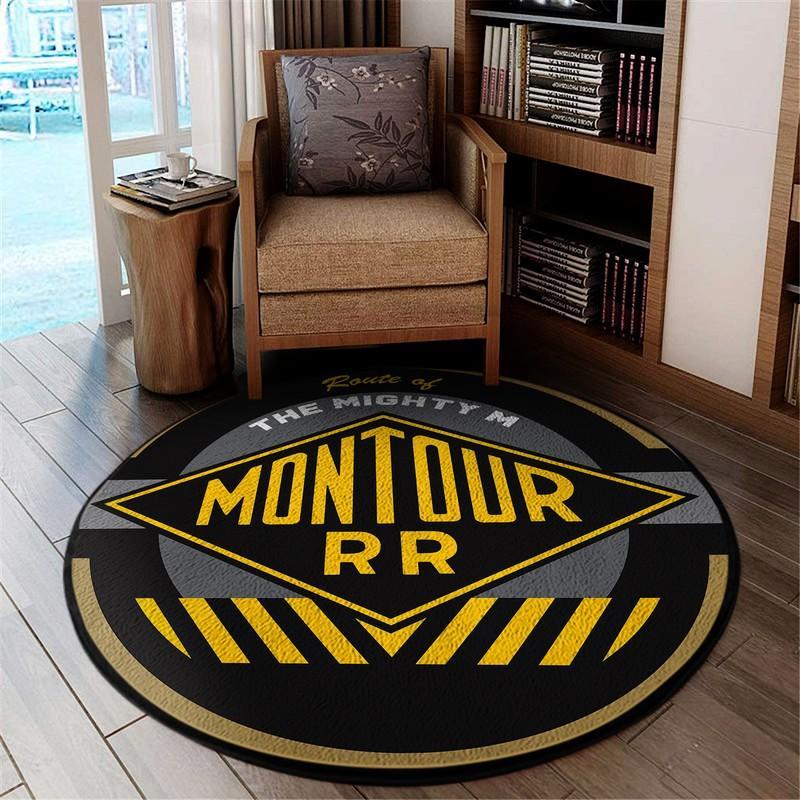 Montour Living Room Round Mat Circle Rug Montour Railroad 04787