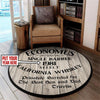 Personalized Whiskey Bar Living Room Round Mat Circle Rug 06105