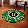 Eight Ball Pool Room Living Room Round Mat Circle Rug 05853