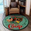 Welcome to Our Coop Living Room Round Mat Circle Rug 05336