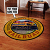 Personalized Kcs Kansas City Southern Railroad Living Room Round