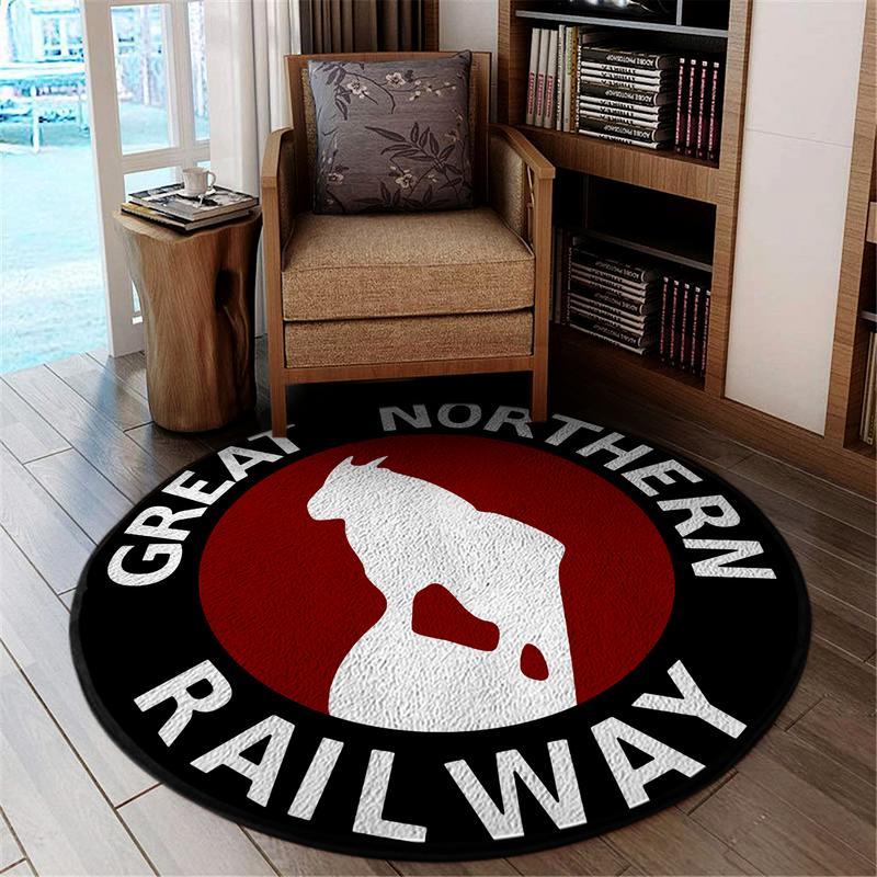 Gnr Living Room Round Mat Circle Rug Great Northern Railway 04186