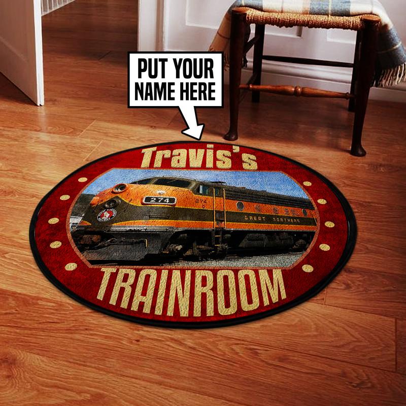 Personalized Gnr Great Northern Railway Living Room Round Mat