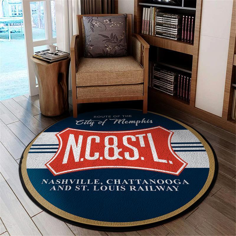 Nashville Living Room Round Mat Circle Rug Nashville