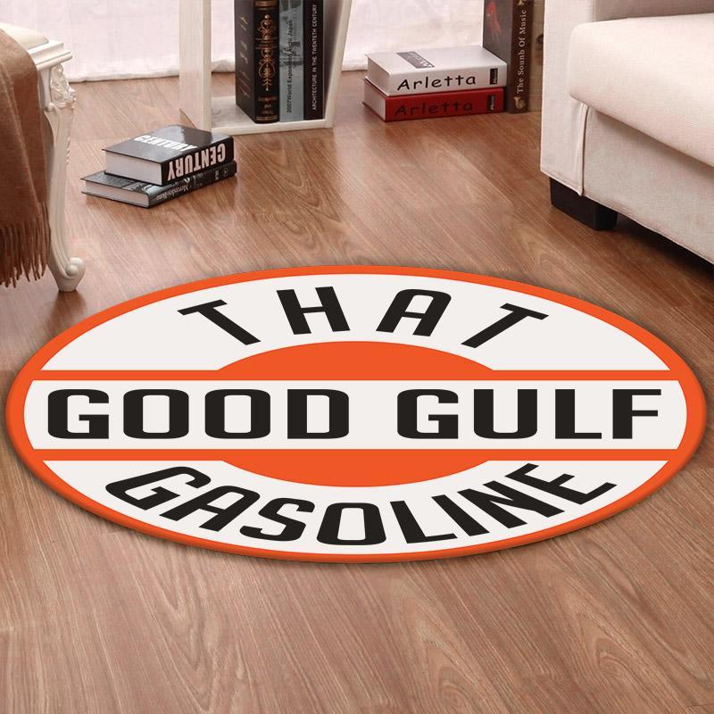 Lemans Living Room Round Mat Circle Rug Gulf Racing Lemans Steve