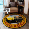 Personalized Freightliner Railway Uk Living Room Round Mat