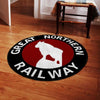 Gnr Living Room Round Mat Circle Rug Great Northern Railway 04186