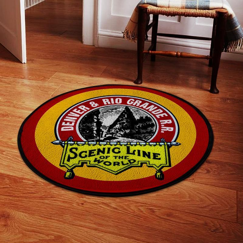 Denverrio Living Room Round Mat Circle Rug Drgw Denver and Rio