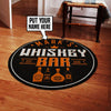 Personalized Whiskey Bar Living Room Round Mat Circle Rug 05446