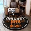 Personalized Whiskey Bar Living Room Round Mat Circle Rug 05446
