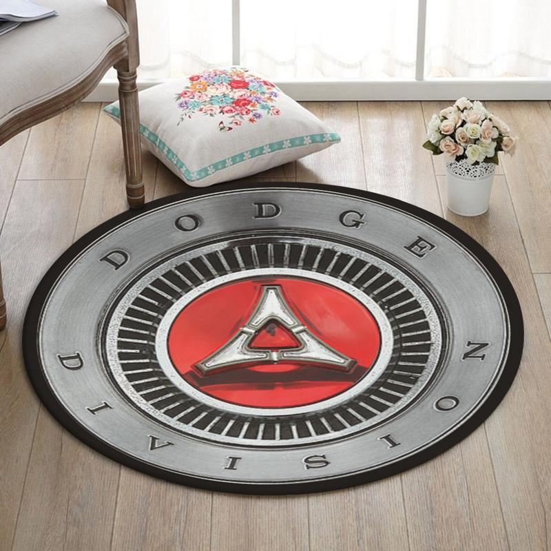 Dodge Living Room Round Mat Circle Rug Dodge Charger Division