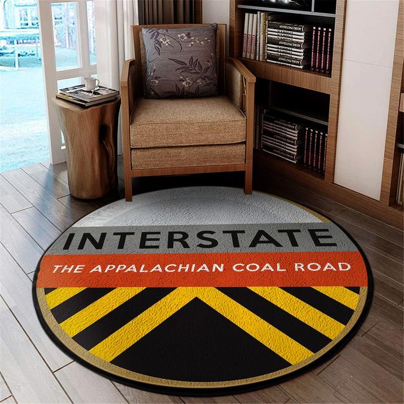 Ir Living Room Round Mat Circle Rug Interstate Railroad 04803