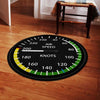 Aircraft Living Room Round Mat Circle Rug Airspeed Aviation