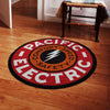 Perr Living Room Round Mat Circle Rug Pacific Electric Railroad