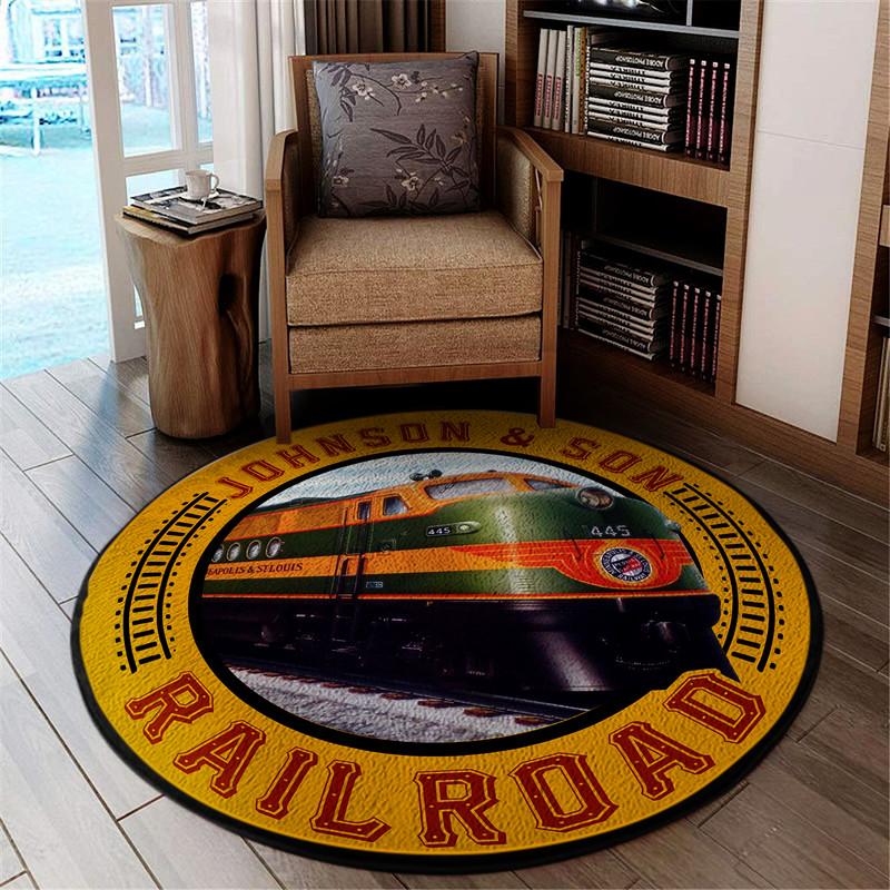 Personalize Minneapolis and St Louis Living Room Round Mat