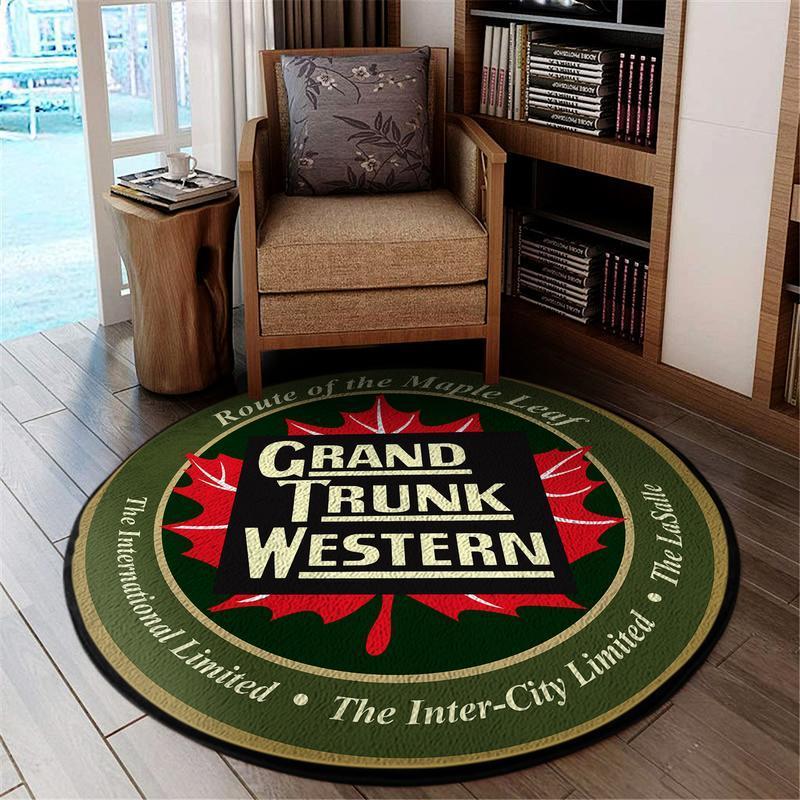 Grandtrunk Living Room Round Mat Circle Rug Grand Trunk Western