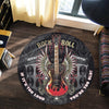 Rock and Roll Living Room Round Mat Circle Rug 06624