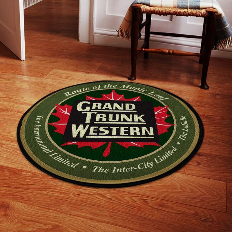 Grandtrunk Living Room Round Mat Circle Rug Grand Trunk Western