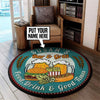 Personalized Bar and Grill Food Drink and Good Time Living Room