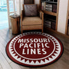 Missouri Living Room Round Mat Circle Rug Missouri Pacific Lines