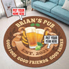 Personalized Pub Good Food Good Friends Good Drinks Living Room